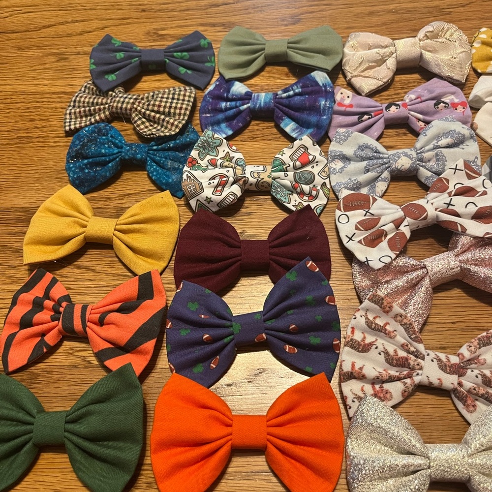 Colorful Kids Bow Set